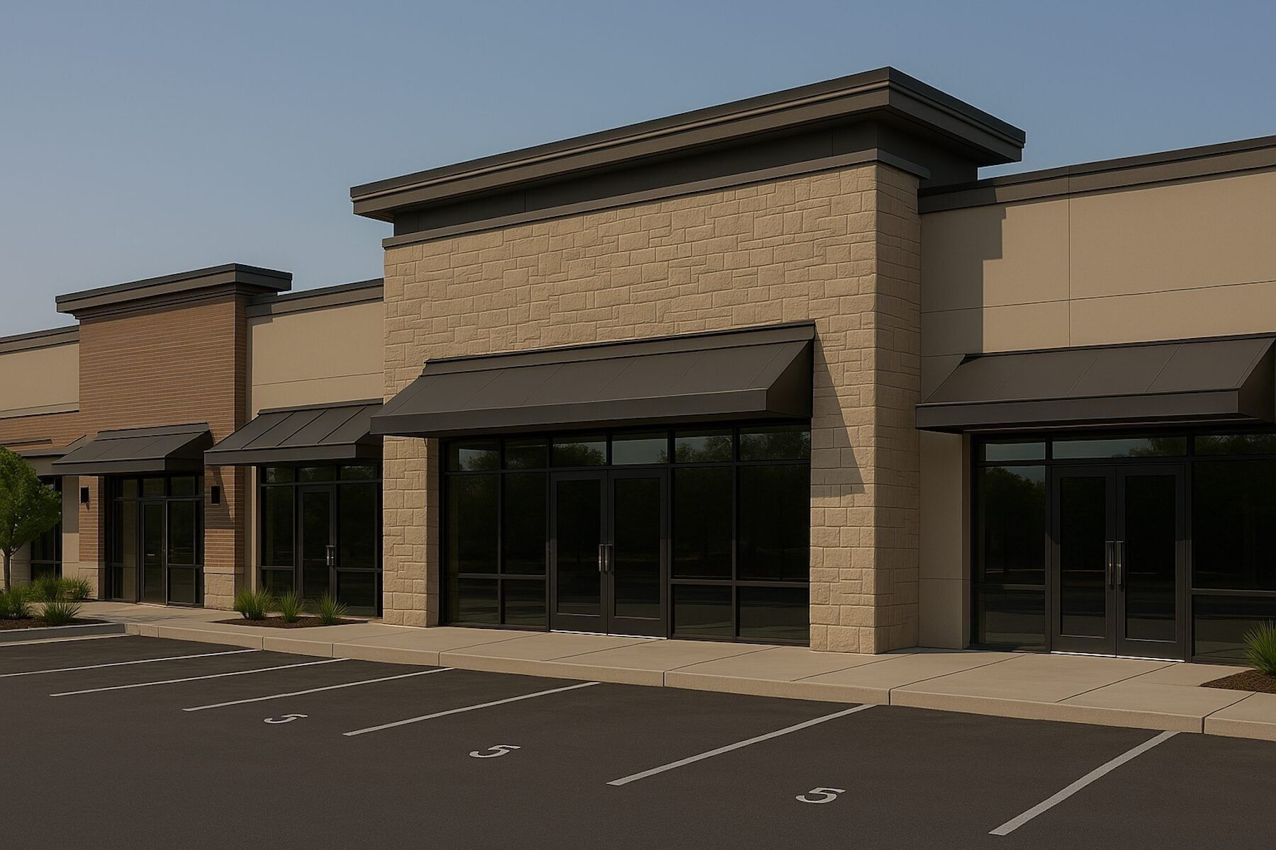 Modern retail storefronts